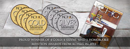 Proud Winner of 4 Gold, 4 Silver, and 1 Honorable Mention Awards from KCH&G in 2012